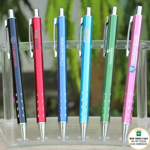 Bút Bi - MS10 - Vỏ kim loại 6 Bút bi kim loại, in logo theo yêu cầu, tại TP Vinh, Nghệ An, Hà Tĩnh