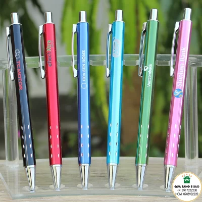 Bút Bi - MS10 - Vỏ kim loại 9 Bút bi kim loại, in logo theo yêu cầu, tại TP Vinh, Nghệ An, Hà Tĩnh