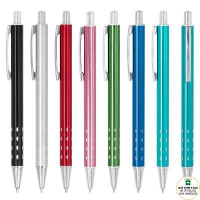 Bút Bi - MS10 - Vỏ kim loại 10 Bút bi kim loại, in khắc logo theo yêu cầu, tại TP Vinh, Nghệ An, Hà Tĩnh